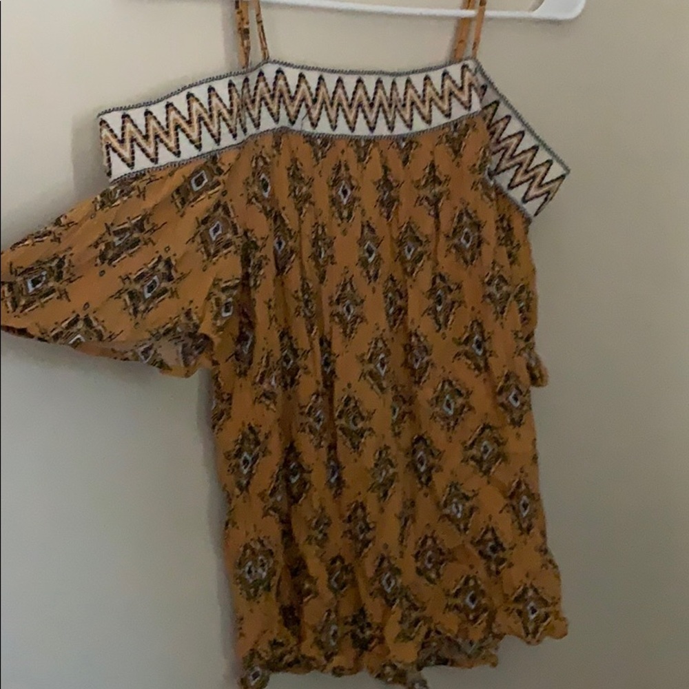 Off the shoulder tank